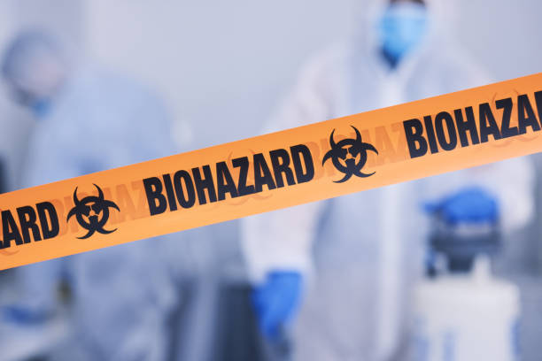 Professional Biohazard Cleanup technician working in Galena, OH